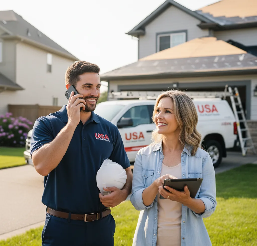 USA Roof Repair Experts customer support in Dunbarton